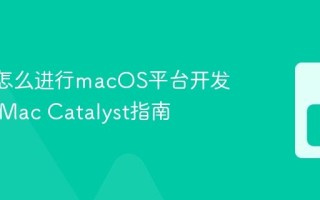 MAUI怎么进行macOS平台开发 MAUI Mac Catalyst指南