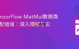 解决TensorFlow MatMul数据类型不匹配错误：深入理解与实践