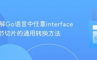 深入理解Go语言中任意interface{}到字节切片的通用转换方法