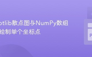 Matplotlib散点图与NumPy数组：正确绘制单个坐标点