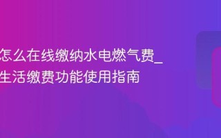 巩义搜怎么在线缴纳水电燃气费_巩义搜生活缴费功能使用指南