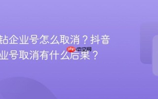 抖音黑钻企业号怎么取消？抖音黑钻企业号取消有什么后果？