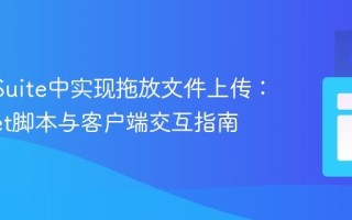 在NetSuite中实现拖放文件上传：Suitelet脚本与客户端交互指南