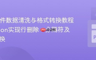 CSV文件数据清洗与格式转换教程：Python实现行删除、分隔符及编码转换