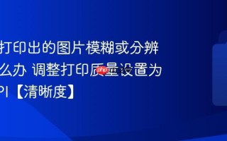 打印机打印出的图片模糊或分辨率低怎么办 调整打印质量设置为最高DPI【清晰度】