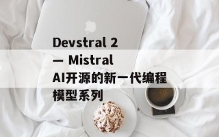 Devstral 2— Mistral AI开源的新一代编程模型系列