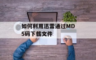 如何利用迅雷通过MD5码下载文件