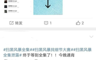 扫黑风暴全集免费观看方法与合法性分析