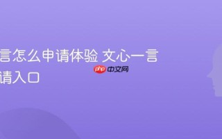 文心一言怎么申请体验 文心一言内测申请入口