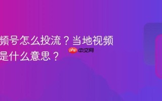 当地视频号怎么投流？当地视频号投流是什么意思？