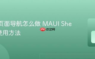 MAUI页面导航怎么做 MAUI Shell导航使用方法