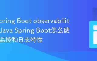 Java Spring Boot observability增强_Java Spring Boot怎么使用新版监控和日志特性