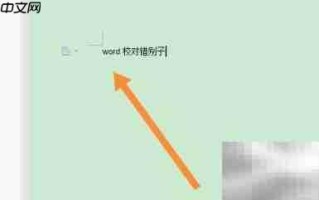 Word错别字校对功能详解