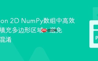 在Python 2D NumPy数组中高效绘制和填充多边形区域：避免坐标系混淆