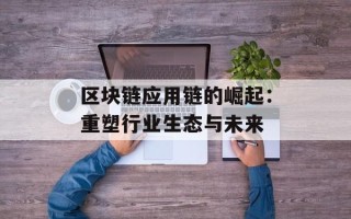 区块链应用链的崛起：重塑行业生态与未来