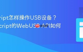 javascript怎样操作USB设备？_javascript的WebUSB API如何使用？