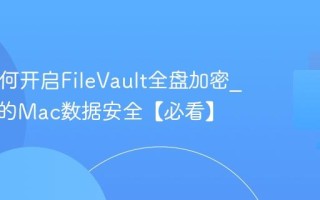 Mac如何开启FileVault全盘加密_保护你的Mac数据安全【必看】