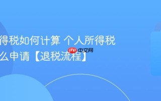 个人所得税如何计算 个人所得税退税怎么申请【退税流程】