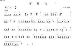 茉莉花简谱,音乐学习利器-轻松掌握经典旋律