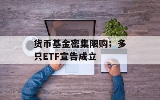 货币基金密集限购；多只ETF宣告成立