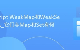 javascript WeakMap和WeakSet是什么_它们与Map和Set有何不同？