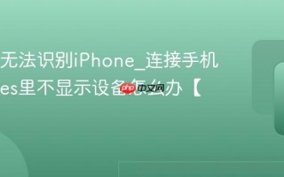 iTunes无法识别iPhone_连接手机后iTunes里不显示设备怎么办【解决】