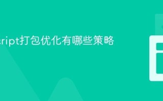 JavaScript打包优化有哪些策略？