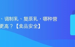 纯牛奶、调制乳、复原乳，哪种营养价值更高？【食品安全】
