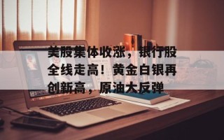 美股集体收涨，银行股全线走高！黄金白银再创新高，原油大反弹