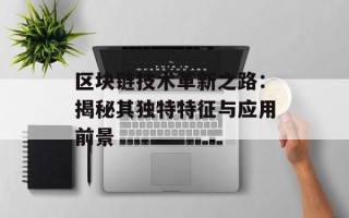 区块链技术革新之路：揭秘其独特特征与应用前景
