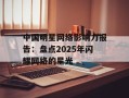 中国明星网络影响力报告：盘点2025年闪耀网络的星光