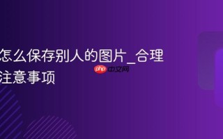 小红书怎么保存别人的图片_合理使用与注意事项