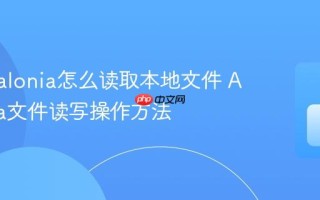 C# Avalonia怎么读取本地文件 Avalonia文件读写操作方法