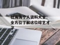 杜海涛个人资料大全：全方位了解这位综艺才子