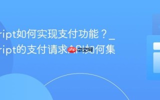 javascript如何实现支付功能？_javascript的支付请求API如何集成？