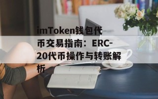 imToken钱包代币交易指南：ERC-20代币操作与转账解析