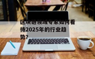 区块链领域专家如何看待2025年的行业趋势？