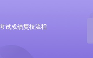 税务师考试成绩复核流程