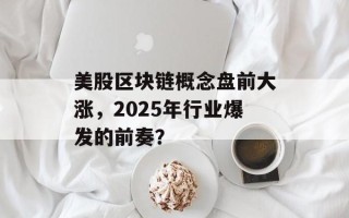 美股区块链概念盘前大涨，2025年行业爆发的前奏？
