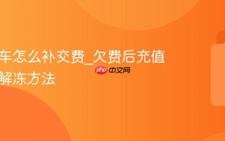 青桔单车怎么补交费_欠费后充值与账户解冻方法
