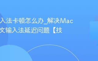 Mac输入法卡顿怎么办_解决Mac自带中文输入法延迟问题【技巧】