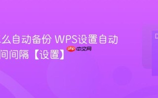 WPS怎么自动备份 WPS设置自动保存时间间隔【设置】