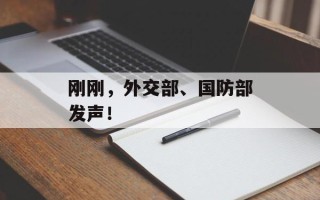 刚刚，外交部、国防部发声！