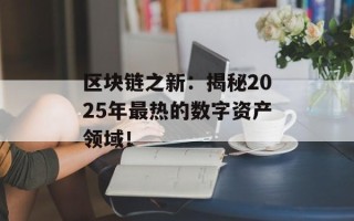 区块链之新：揭秘2025年最热的数字资产领域！