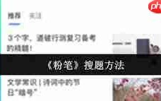 粉笔怎么搜题