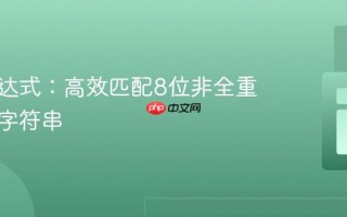 正则表达式：高效匹配8位非全重复数字字符串