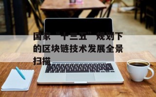 国家“十三五”规划下的区块链技术发展全景扫描