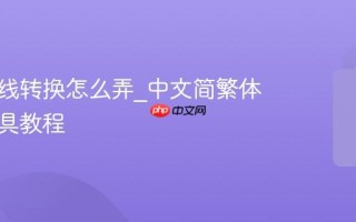 繁体在线转换怎么弄_中文简繁体转换工具教程