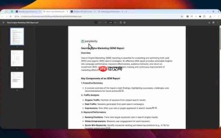 Perplexity AI教程：使用Perplexity Labs生成PDF报告