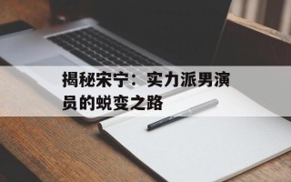 揭秘宋宁：实力派男演员的蜕变之路